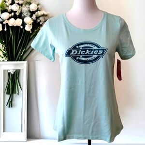 NWT Dickies Logo Light Blue T-Shirt Sz XL
